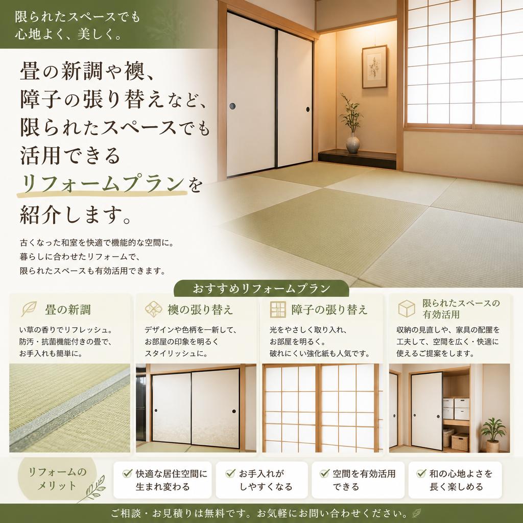 アパートにぴったりなリフォームプラン
