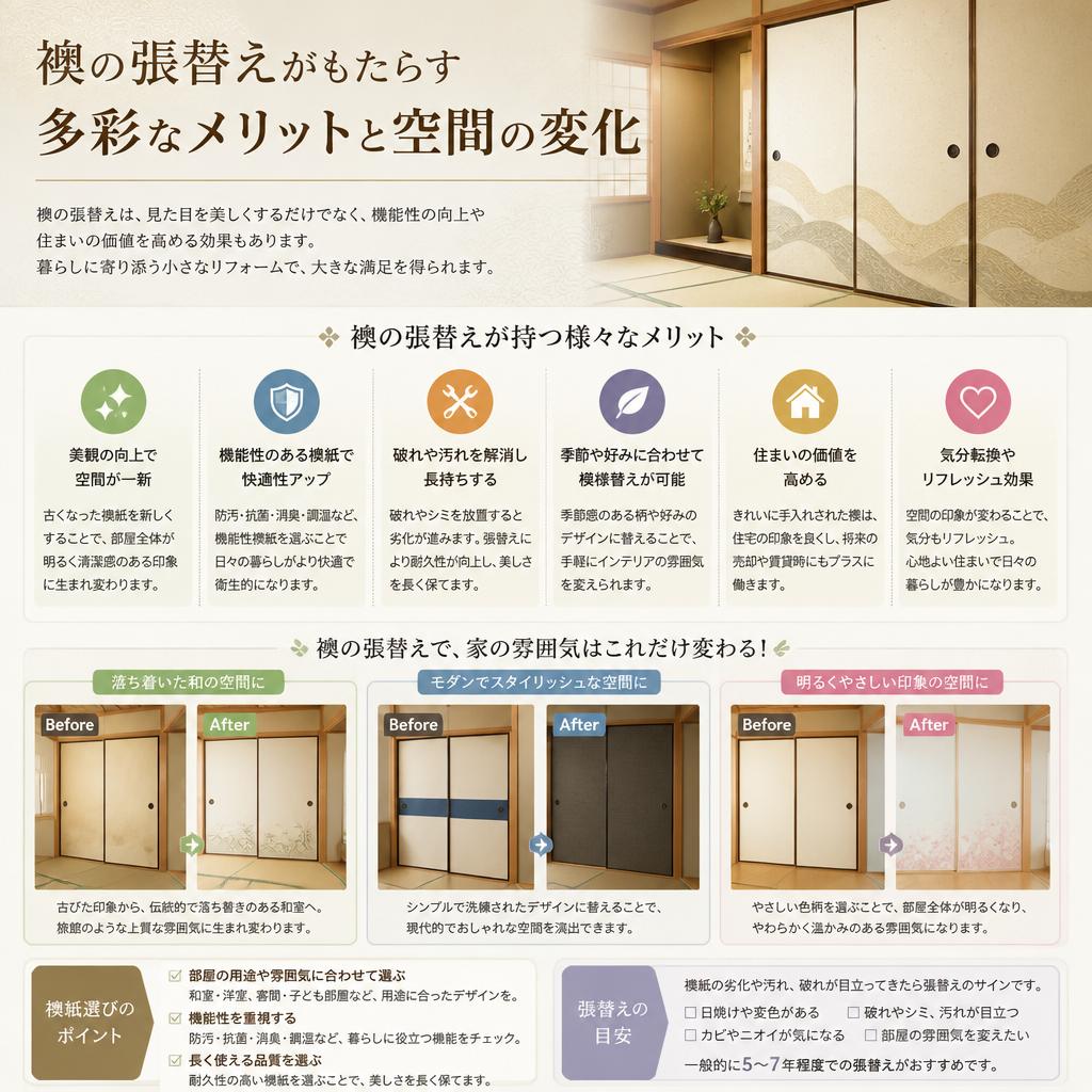 2. 襖張替えのメリット