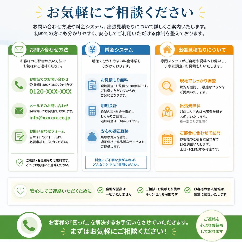 7. お問い合わせ・見積もり