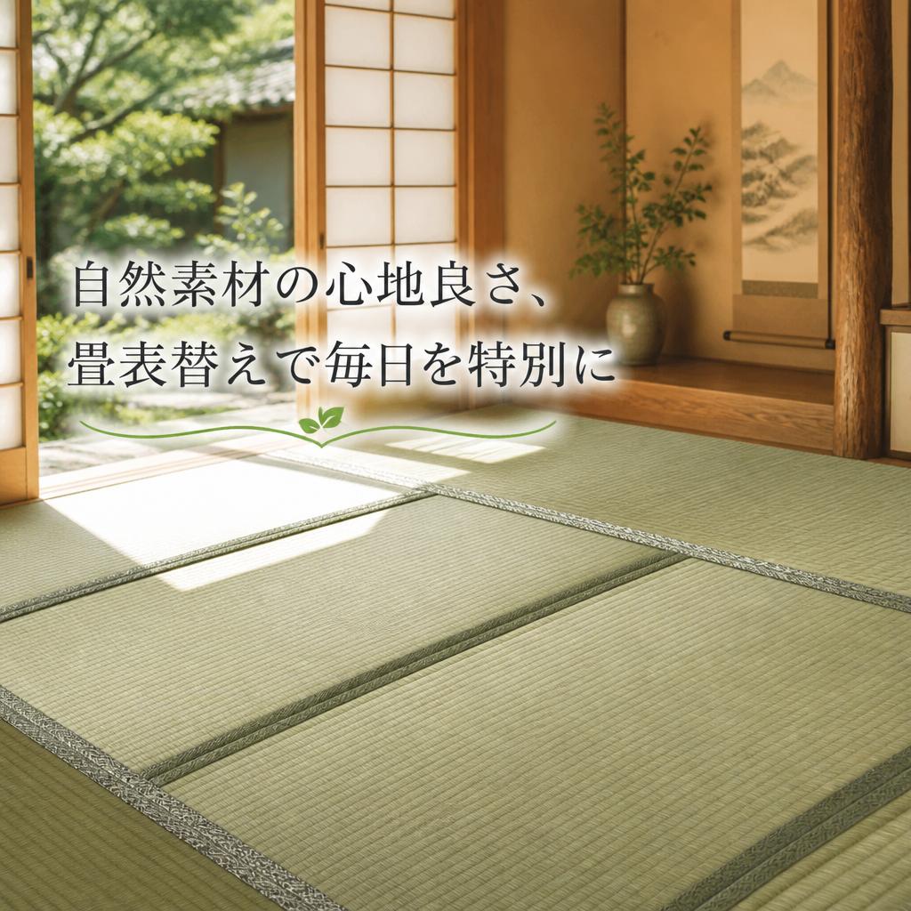 自然素材の心地良さ、畳表替えで毎日を特別に