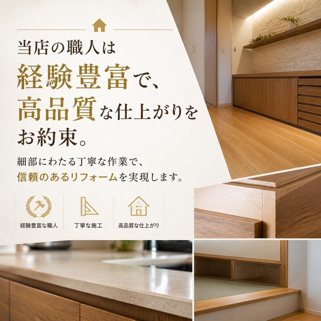 4. 熟練の職人による安心施工
